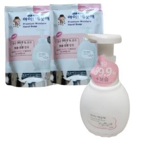 아이깨끗해 퓨어로즈 450ml + 400ml 리필 2개