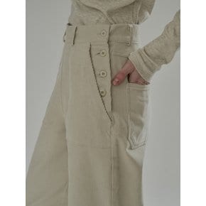 Sand corduroy pants (cream)