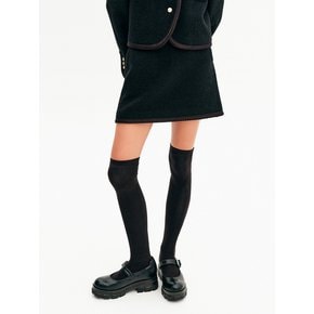 로지 트리밍 울 스커트_블랙 / ROSIE TRIMMING WOOL SKIRT_BLACK