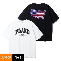 [2PACK] 앨빈클로 주니어 PLANO 로케이션 반팔티 2종 패키지