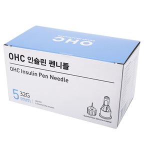 오상헬스케어 OHC 인슐린 펜니들 주사바늘 주사침 32G 5mm 100개