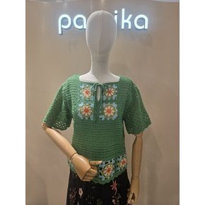 플라워 크로셰 반팔SK2KT414J