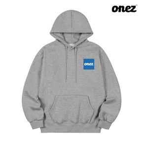 원즈 OZ 기모 후드티 SQUARE BOX LOGO (OZ070) 그레이