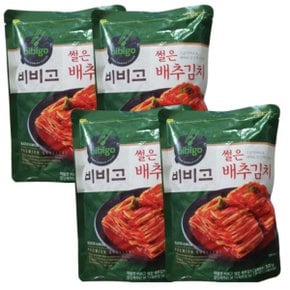 CJ 비비고 썰은 배추김치 파우치 소분 500g x 4개