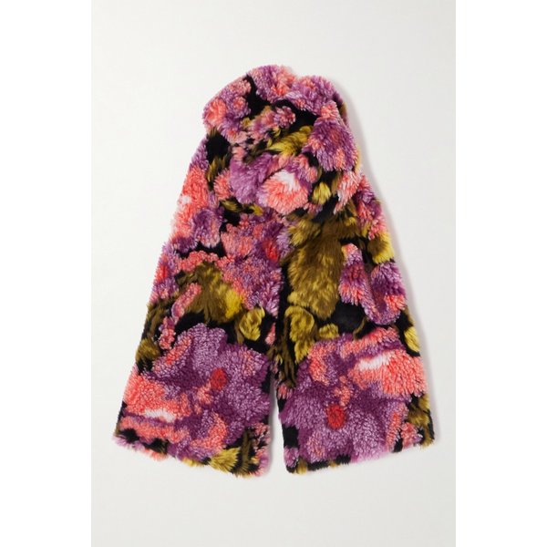 플로럴 프린트 플러시 스카프 46376663162940724