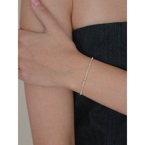 silver dot chain bracelet