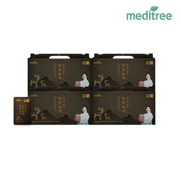 메디트리 흑염소 담은 생 녹용진액 4박스(120포)