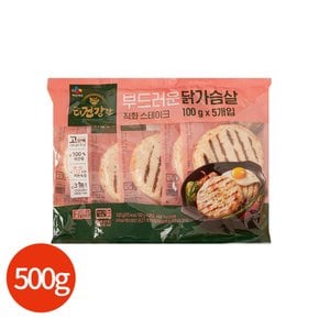 CJ 더건강한 직화 닭가슴살 스테이크 500g