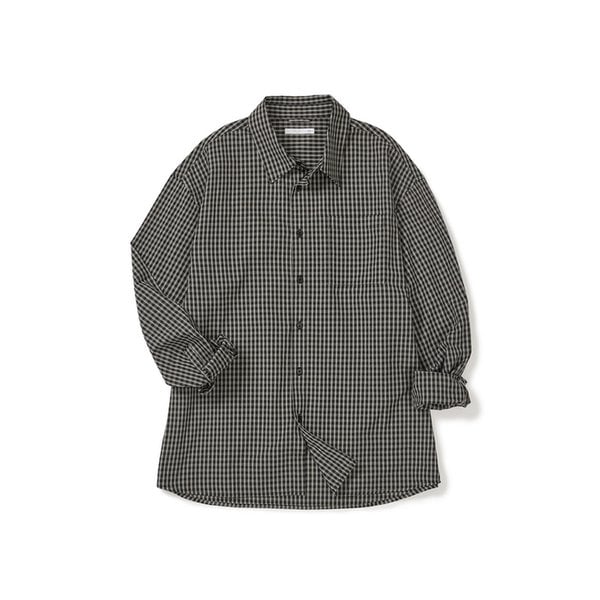노블 원 포켓 체크 셔츠 ANTIQUE BLACK