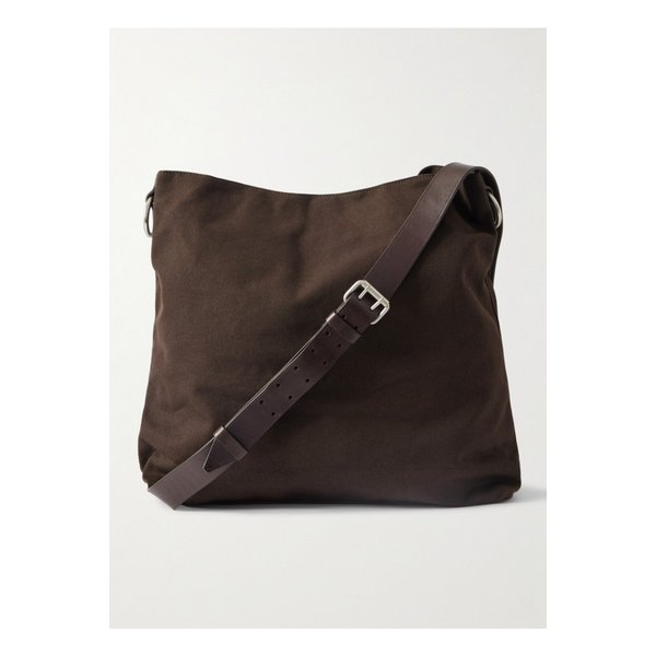 가죽 트리밍 캔버스 메신저 백 46376663162930389