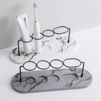 할인바이할인 [1+1] 10초 흡수 마블포인트 칫솔꽂이 치약거치대