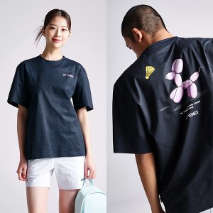 요넥스 241TS050U 배드민턴 공용 오버핏 반팔 티셔츠 2024SS