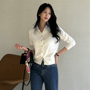 셔츠레이어드 골드버튼 가디건_M2501CD003A