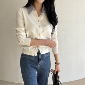 셔츠레이어드 골드버튼 가디건_M2501CD003A