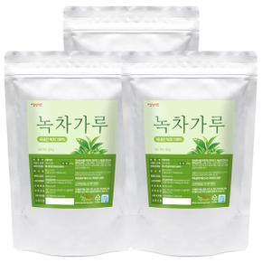 국내산 녹차가루 녹차라떼 300g 3개