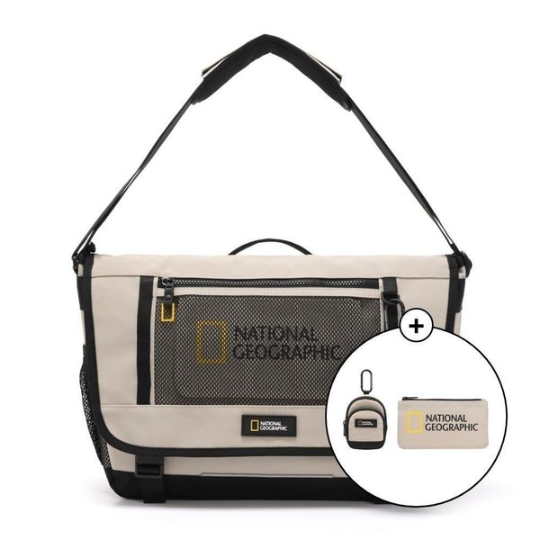 [여주점] N255ACR010 파치 메신저백 BEIGE