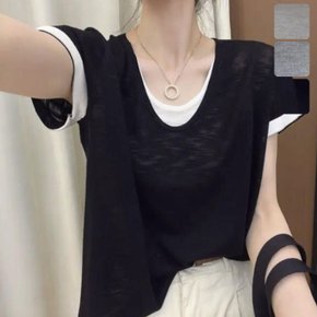 제레잇 레이어드 반팔 티셔츠