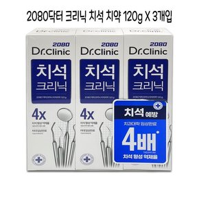 2080 닥터 크리닉 치석치약 120g 3개입 O