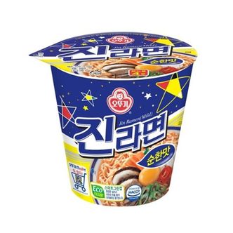 제이큐 가공식품 컵라면 오뚜기 진라면순한맛소컵 6입