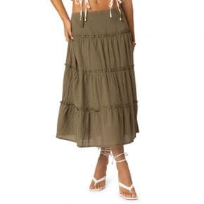 5095648 EDIKTED Melinda Tiered Cotton Midi Skirt