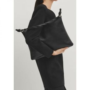 4459528 Massimo Dutti WITH KNOT DETAIL - Handbag black
