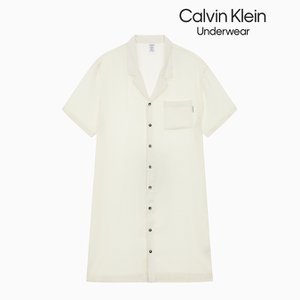 Calvin Klein Underwear 여성 퓨어쉰 숏 슬리브 나이트셔츠 (QS7187-F32)