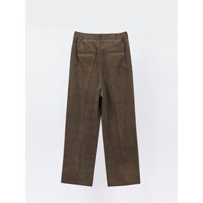 CORDUROY SIDE BANDING PANTS_BROWN