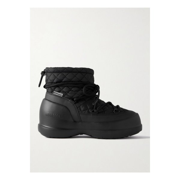 문부츠 메차루나 미드 고무 퀼팅 셸 스노우 부츠 블랙 46376663162976162