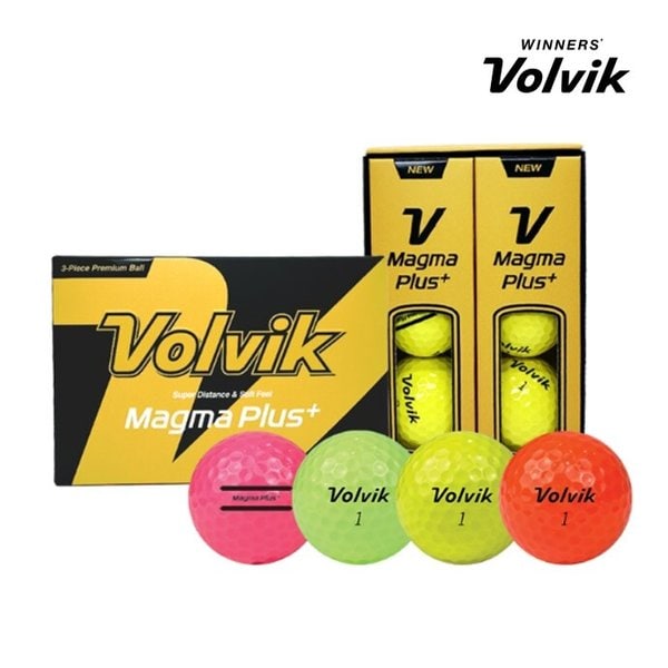 볼빅 마그마 플러스 고반발 비거리 골프볼 6구 3피스
