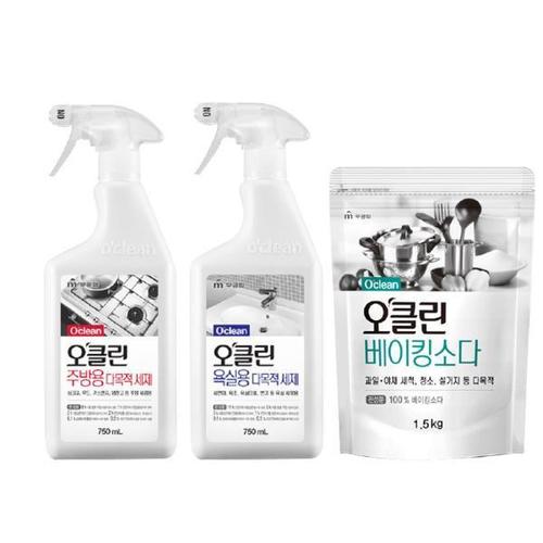 오클린 구연산 구연산베이킹소다 무궁화 주방용 욕실용 세정제 베이킹소다1.5KG X ( 2매입 )