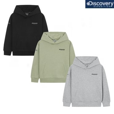 디스커버리키즈 25SS 키즈 에센셜 스몰로고 트레이닝 후드티셔츠 DKTR35051
