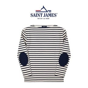 길도R 엘보패치 긴팔티셔츠 에크루마린 (아이보리+네이비) SAINT JAMES