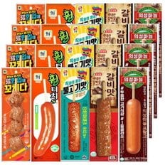 편의점 핫바 한입에꼬치다4+휠터치s4+불고기맛후랑크4+갈비맛프랑크4+의성마늘프랑크 20개 후랑크 소세지