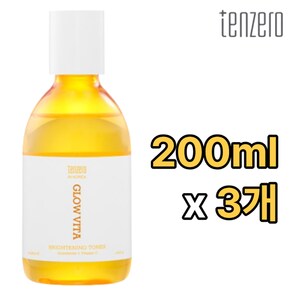 글로우 비타 브라이트닝 토너 200ml 3개 글루타치온 비타민C 미백 주름 LHA 칙칙한 생기 광채 얼굴 피부