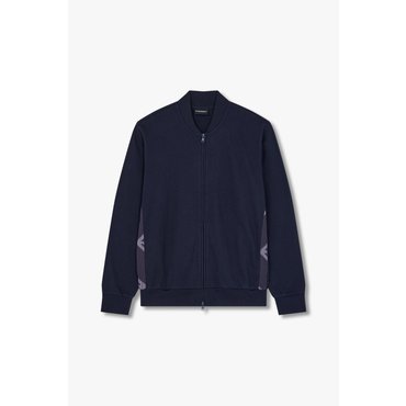 EMPORIO ARMANI 남성 사이드 이글 라인 라운지 트랙 자켓 (0815138005)