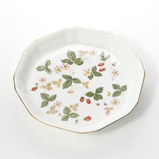 [WEDGWOOD] 웨지우드 와일드 스트로베리 팔각형 접시 L 24cm