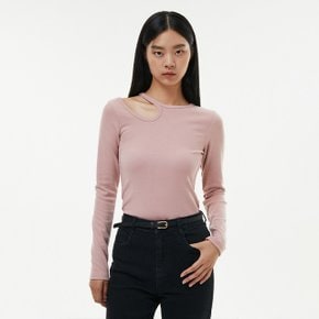 넥 절개라인 티셔츠 AP3CT863_DG