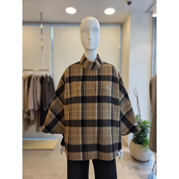 [여주점] [더 아이잗] 여성 울 블렌드 케이프 핸드메이드 재킷 (IRBA0JK158)