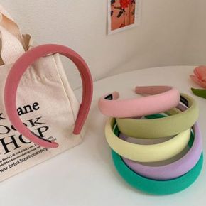 렛뜨 푹신 파스텔 헤어밴드 머리띠