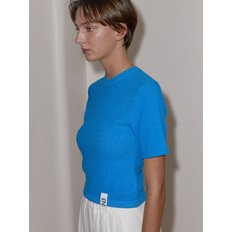 OUTLABEL BOUCLE KNIT TOP - BLUE