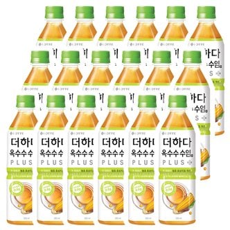  롯데칠성음료 더하다 옥수수수염차 플러스 500ml x 18펫