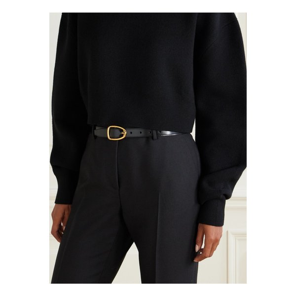 글로스 가죽 벨트 블랙 46376663162843178