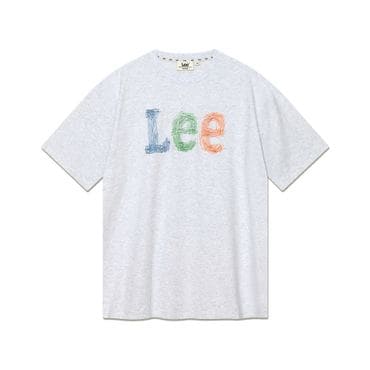 LEE 스티치 빈티지 로고 티셔츠 라이트그레이 LE2502ST08LG