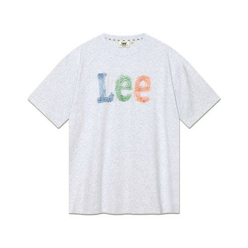 LEE 스티치 빈티지 로고 티셔츠 라이트그레이 LE2502ST08LG