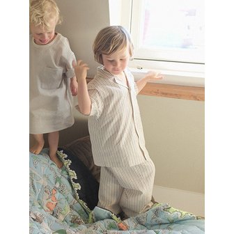 nau KIDS 시어서커 이지 팬츠 Almond