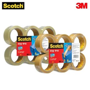 3M 스카치 강력 포장용 테이프 리필 3615R 6 48mm  (W81440A)