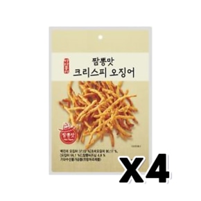 짬뽕맛 크리스피오징어 술안주간식 40g x 4개