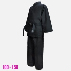 무스포 - 합기도복 골지 검정 100~150