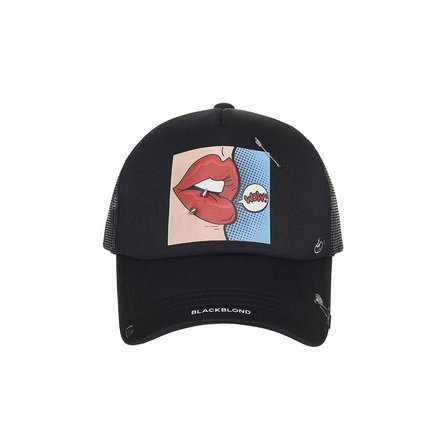 블랙블론드 BBD Pop Clash Trucker Mesh Cap Dark Ver. (Black)