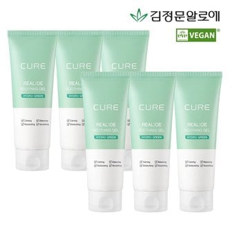 김정문알로에 큐어 리알로에 수딩젤 150ml 6개